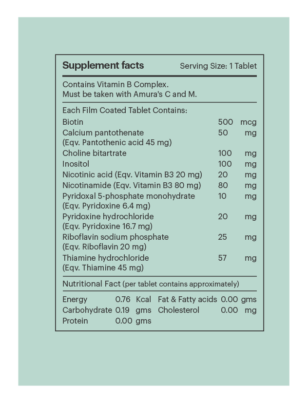 Amura B - Supplement Facts