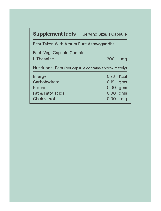 Amura THN - Supplement Facts