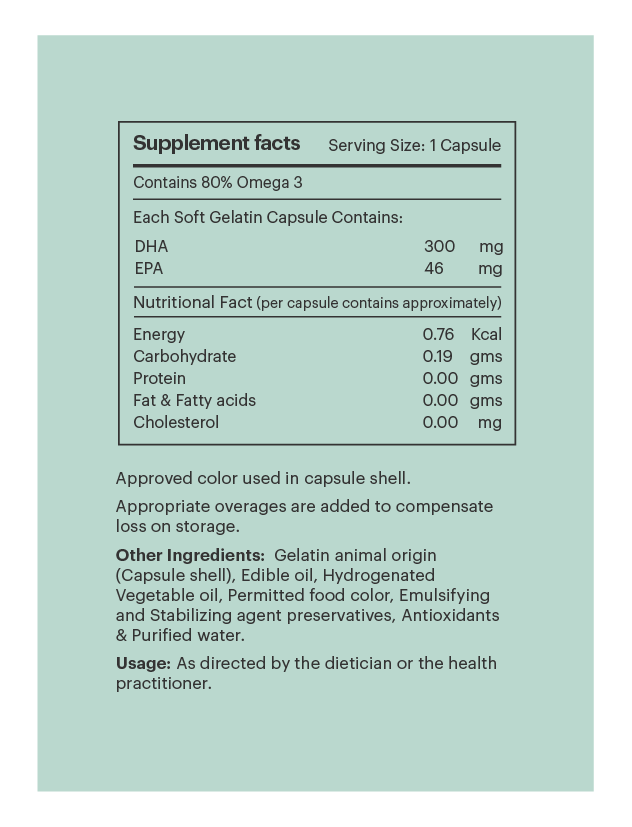 Amura O3 -  Supplement Facts